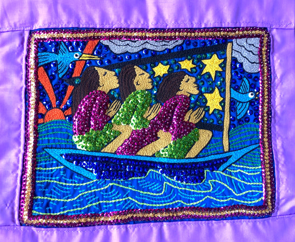 Three Women Embroidery