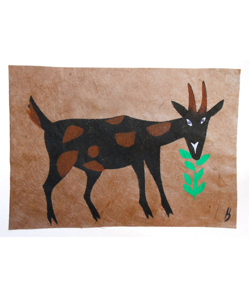 Handmade Card: Goat