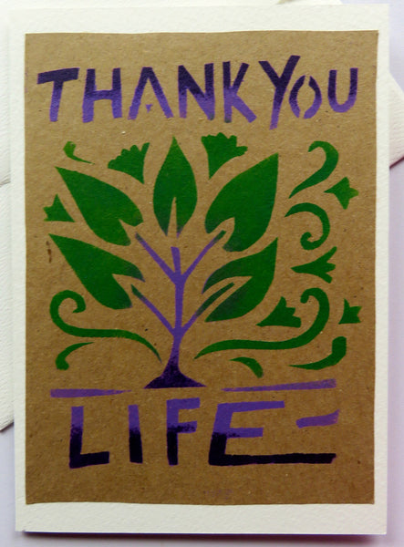 Handmade Card: Thank You Life