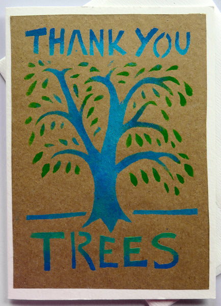 Handmade Card: Thank You Trees